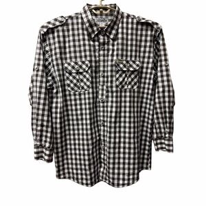 Abalanche Brownand White Casual Button Down Shirt size 3XL